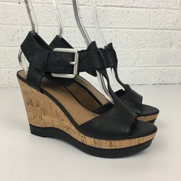 franco sarto wedges black